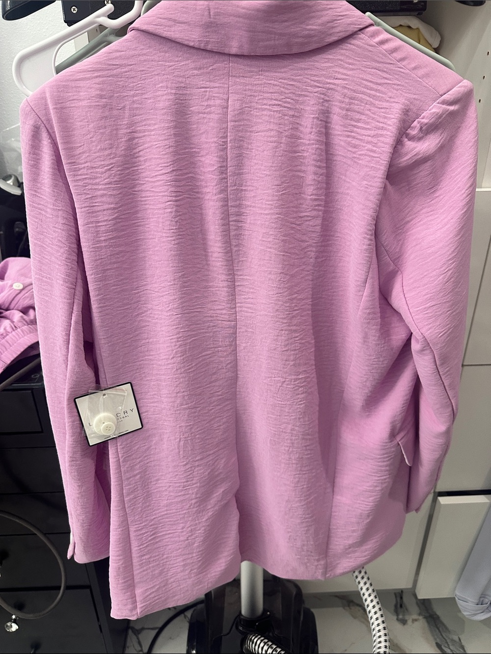 Laundry By Shelli Segal Pastel Lilac Single-Button Blazer - Picture 3 of 3